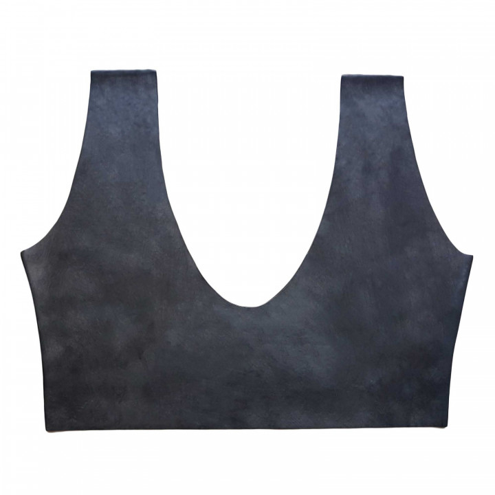 Womens Black Latex Bustier Rubber Crop Top 100% Natural Latex One Size