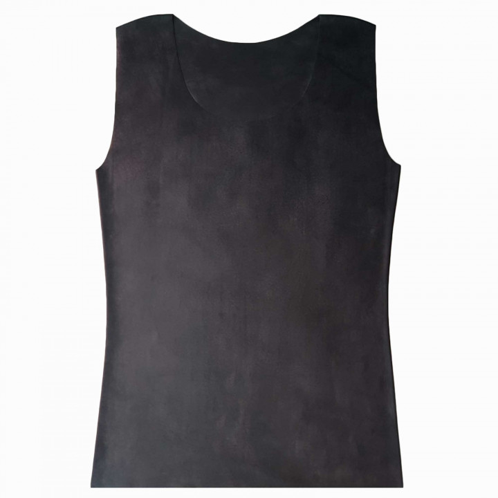 Latex Tank Top schmal Schwarz Unisex Naturlatex Gummi Einheitsgröße