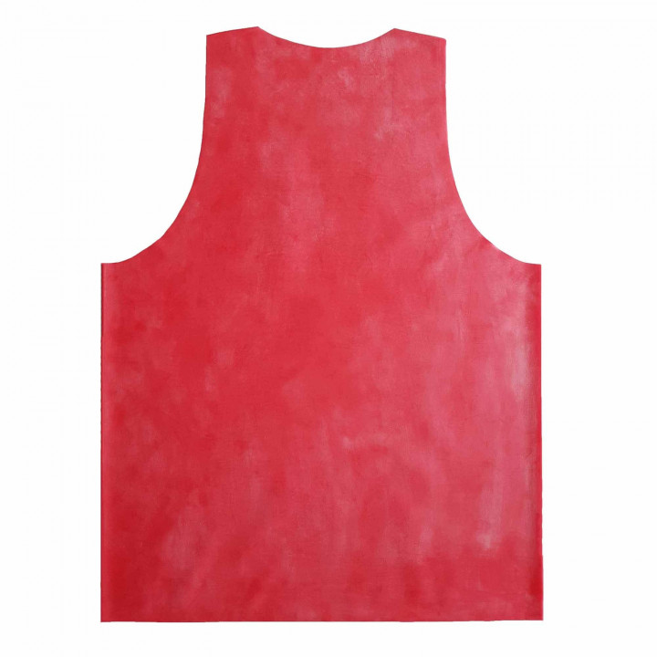 Latex-Unterhemd Muscle Shirt Rot Unisex Naturlatex Gummi Einheitsgröße