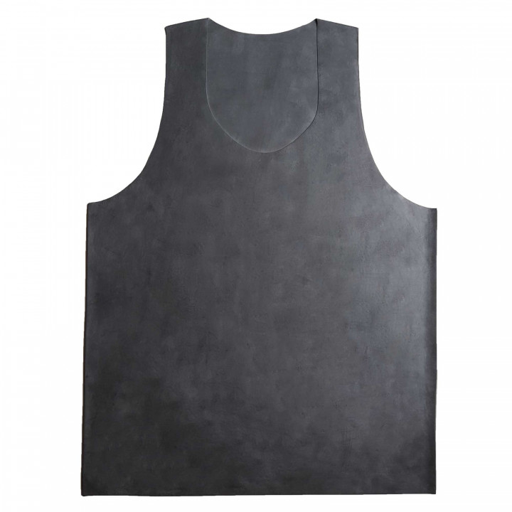 Latex-Unterhemd Muscle Shirt Schwarz Unisex Naturlatex Gummi Einheitsgröße