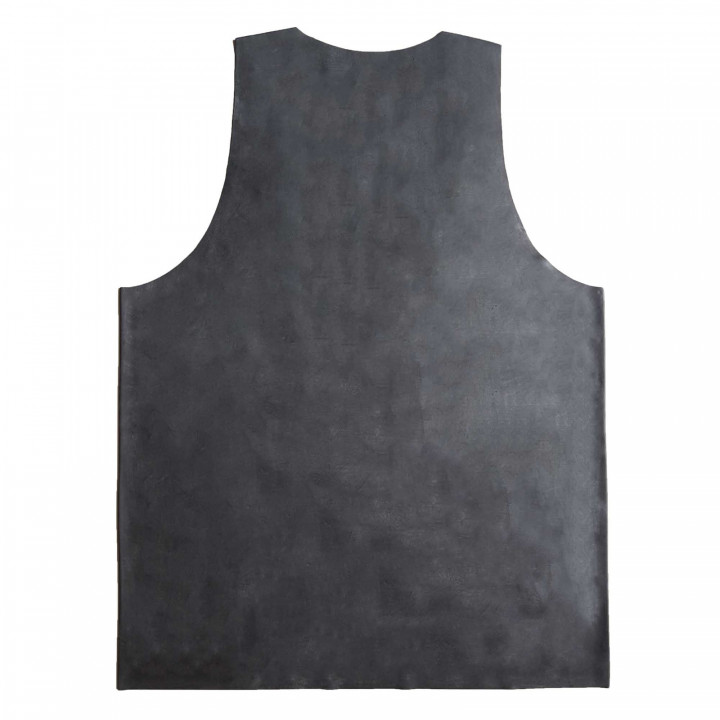 Black Latex Muscle Shirt Sleeveless Undershirt Tank Top Natural Latex One Size