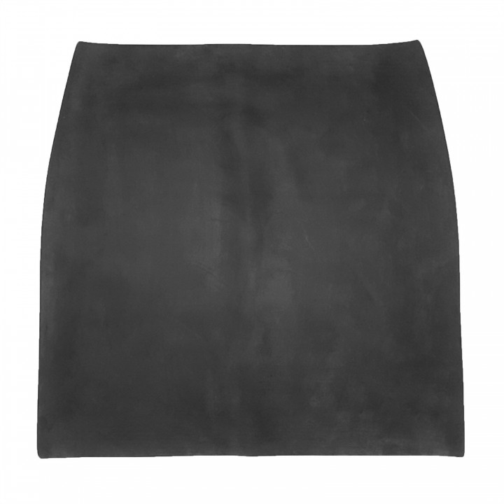 Womens Black Latex Mini Skirt Rubber Miniskirt 100% Natural Latex One Size