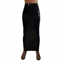Latex-Humpelrock Schwarz Damen Naturlatex Gummi Einheitsgröße