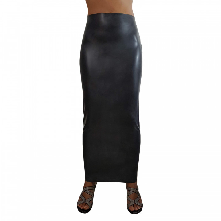 Latex-Humpelrock Schwarz Damen Naturlatex Gummi Einheitsgröße