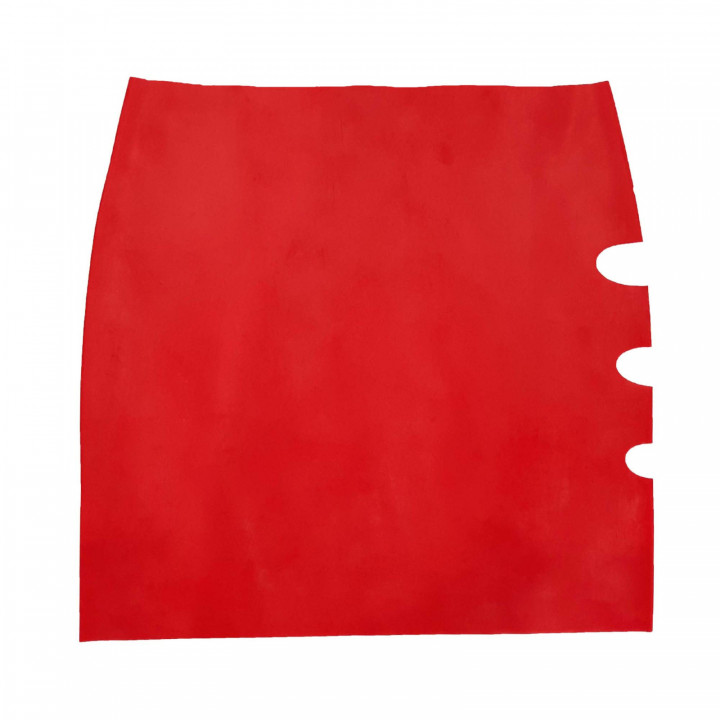 Womens Red Latex Mini Skirt Cut Out Side Rubber Miniskirt Natural Latex One Size