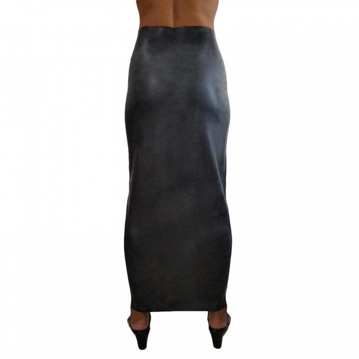 Latex-Humpelrock Schwarz Damen Naturlatex Gummi Einheitsgröße