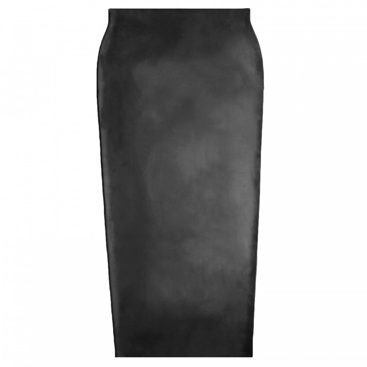 Latex-Humpelrock Schwarz Damen Naturlatex Gummi Einheitsgröße
