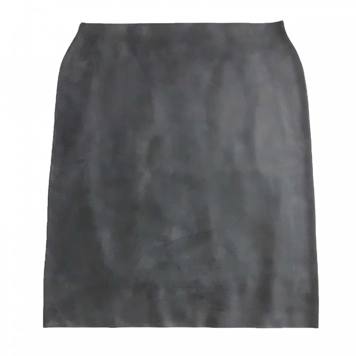Langer Latexrock Schwarz Damen Naturlatex Gummi Einheitsgröße