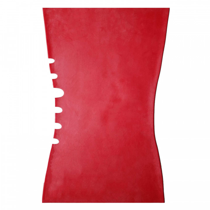 Latex-Bandeau-Kleid mit Cut-outs Rot Damen Naturlatex Gummi Einheitsgröße