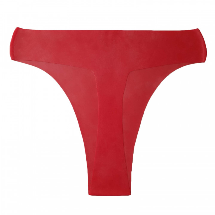 Womens Red Latex G-String Thong Rubber Panties 100% Natural Latex One Size
