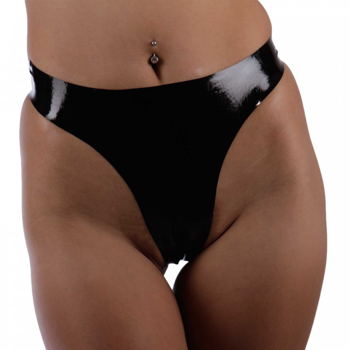 Womens Black Latex Briefs Rubber Panties Knickers 100% Natural Latex One Size