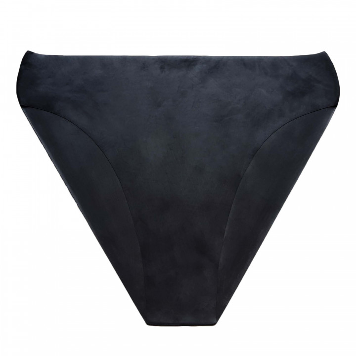 Latex-Slip Schwarz Damen Naturlatex Gummi Einheitsgröße