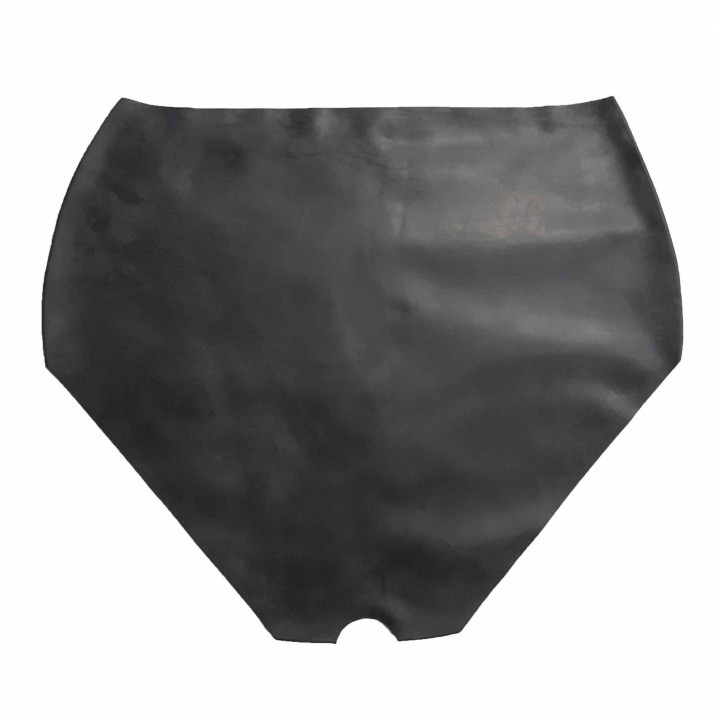 Womens Black Latex Crotchless Briefs Open Crotch Panties 100% Natural Rubber