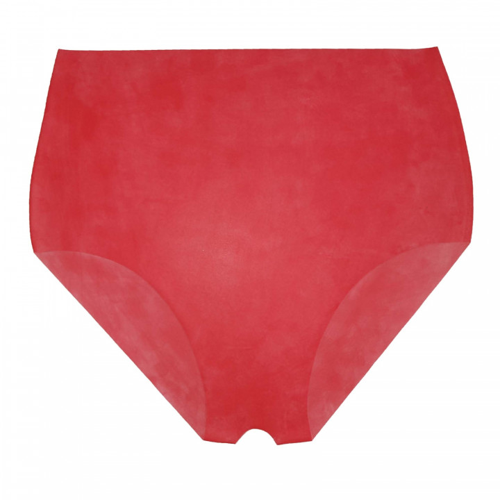 Womens Red Latex Crotchless Briefs Open Crotch Panties 100% Natural Rubber