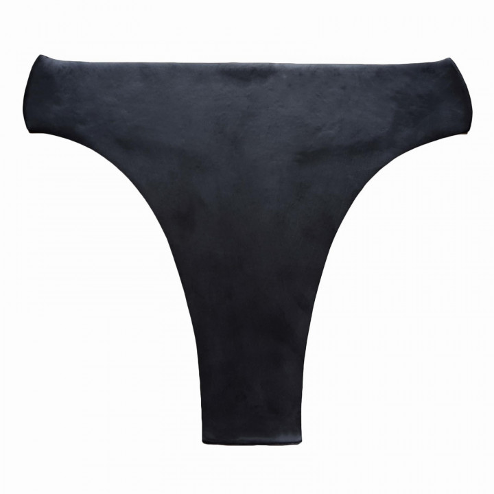 Latex-String Schwarz Damen Naturlatex Gummi Einheitsgröße