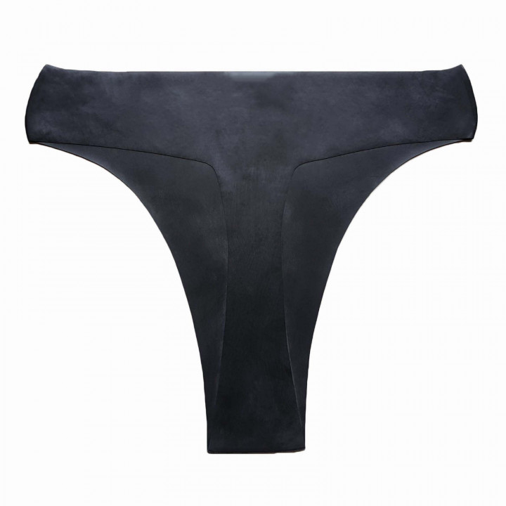 Latex-String Schwarz Damen Naturlatex Gummi Einheitsgröße