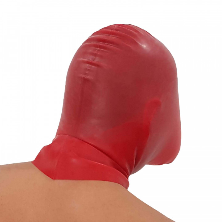 Latexmaske Rebreather Rot Unisex Naturlatex Gummi Einheitsgröße