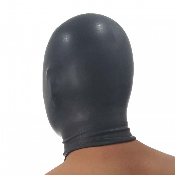 Latexmaske anatomisch Schwarz Unisex Naturlatex Gummi Einheitsgröße