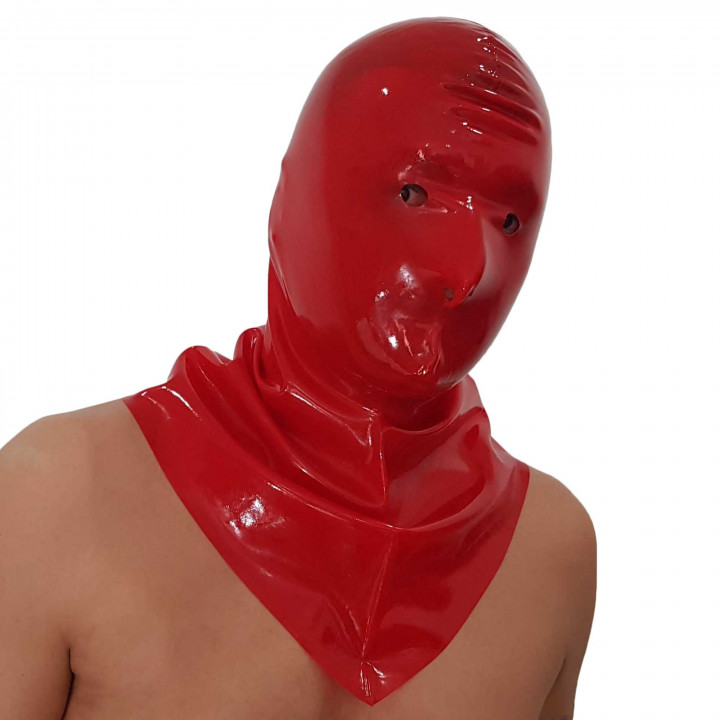Latex-Henkersmaske Rot Unisex Naturlatex Gummi Einheitsgröße