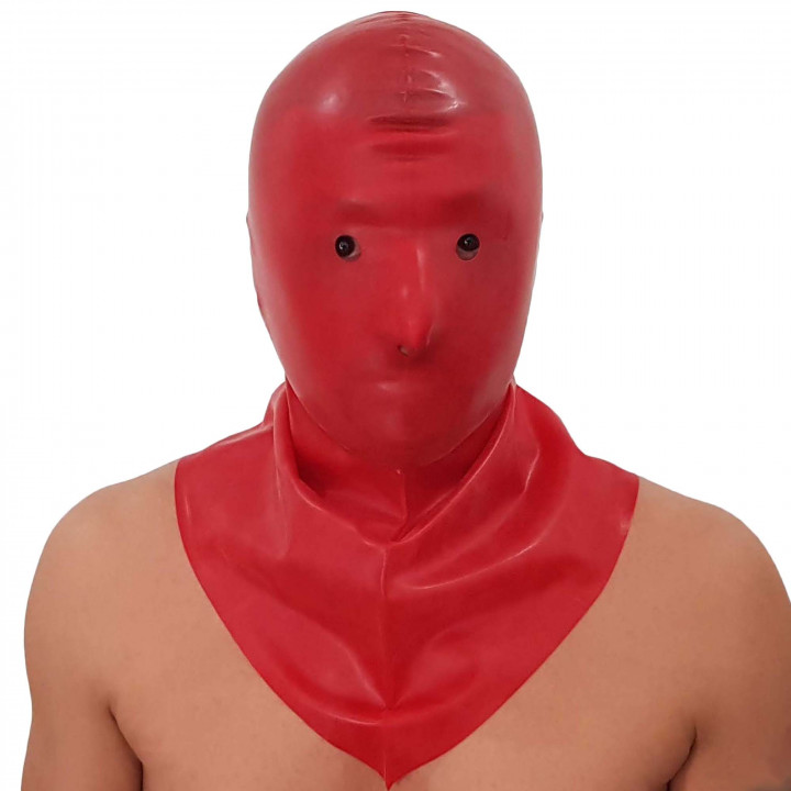 Latex-Henkersmaske Rot Unisex Naturlatex Gummi Einheitsgröße