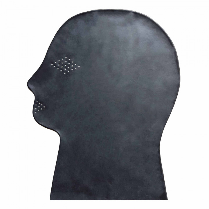 Latexmaske perforiert Schwarz Unisex Naturlatex Gummi Einheitsgröße