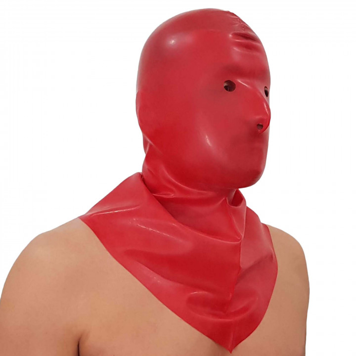 Latex-Henkersmaske Rot Unisex Naturlatex Gummi Einheitsgröße