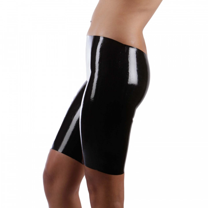 Latex-Radlerhose Schwarz Unisex Naturlatex Gummi Einheitsgröße