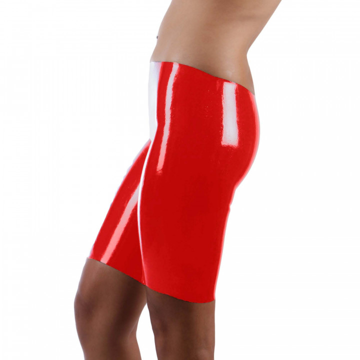 Latex-Radlerhose Rot Unisex Naturlatex Gummi Einheitsgröße