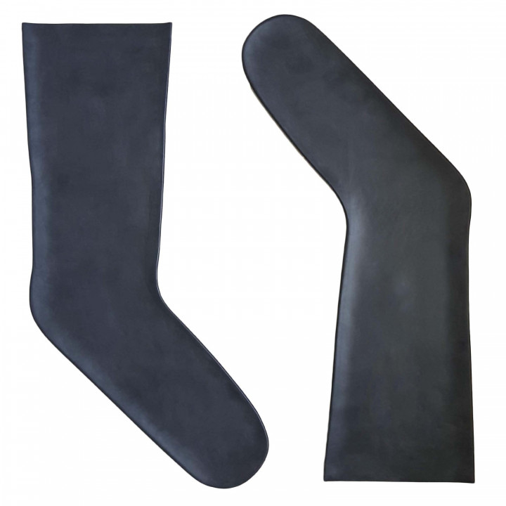 Latex-Socken Schwarz Unisex Naturlatex Gummi Einheitsgröße
