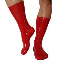 Red Latex Socks Rubber Socks 100% Natural Latex Unisex One Size