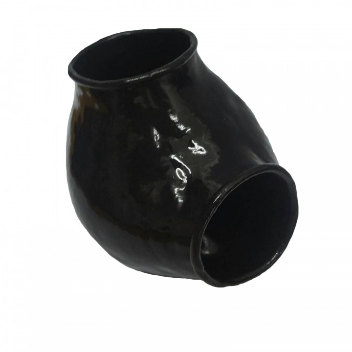 Black Latex Ball Sleeve Mens Rubber Scrotum Sleeve 100% Natural Latex One Size