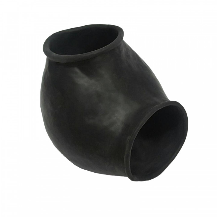 Black Latex Ball Sleeve Mens Rubber Scrotum Sleeve 100% Natural Latex One Size