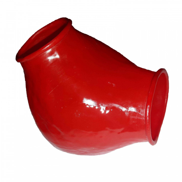 Latex-Hodenmanschette Rot Herren Naturlatex Gummi Einheitsgröße