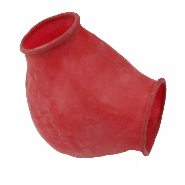 Red Latex Ball Sleeve Mens Rubber Scrotum Sleeve 100% Natural Latex One Size