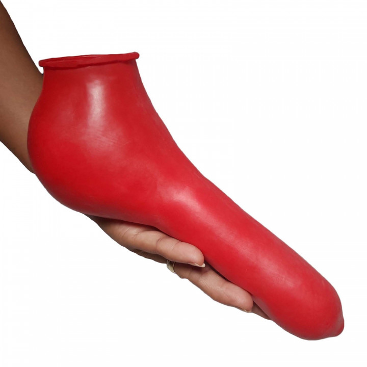 Latex-Hodenkondom Rot Herren Naturlatex Gummi Einheitsgröße