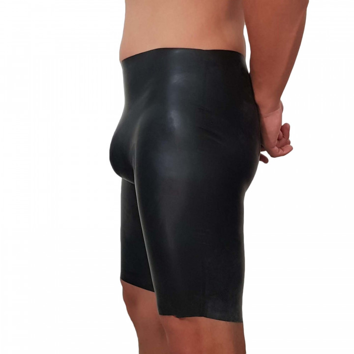 Latex-Radlerhose großer Schnitt Schwarz Herren Naturlatex Gummi Einheitsgröße