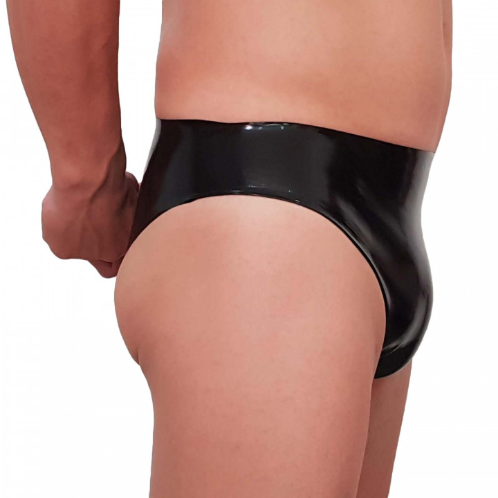 Mens Black Latex Underpants Rubber Briefs Underwear 100% Natural Latex One Size