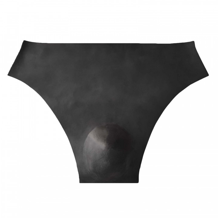 Mens Black Latex Underpants Rubber Briefs Underwear 100% Natural Latex One Size